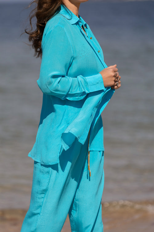 XO By Kali Silk Rainbow Mist Shirt