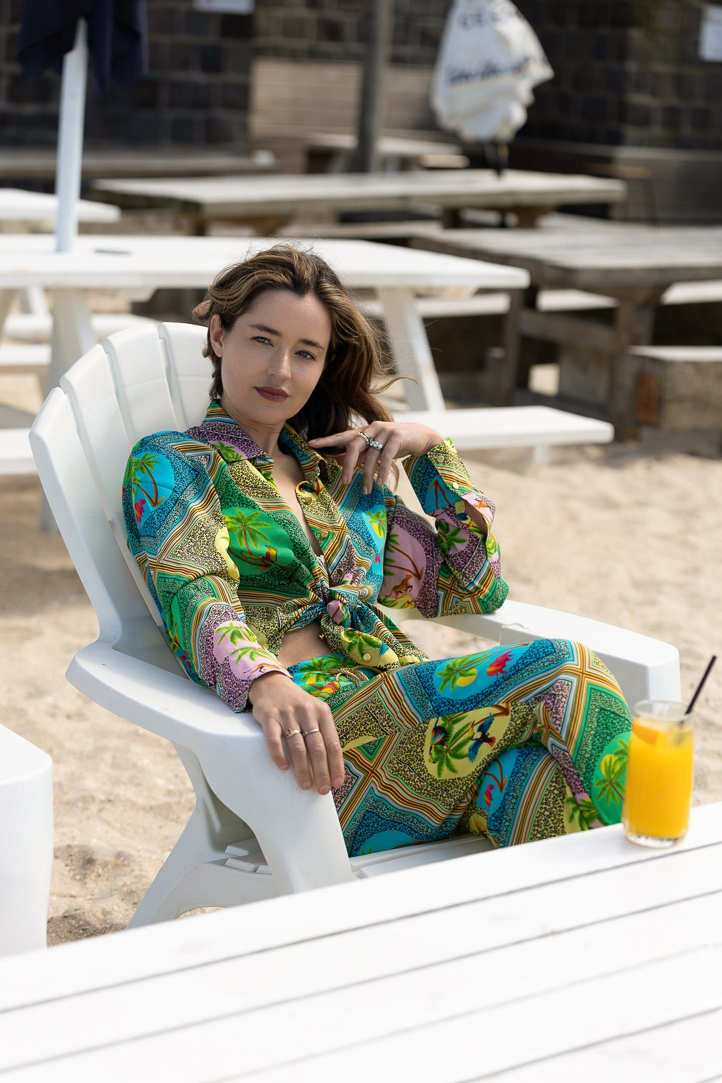 XO By Kali Safari Silk Shirt