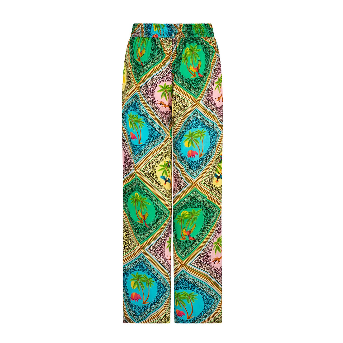 XO by Kali Silk Crepe Safari Print Pants
