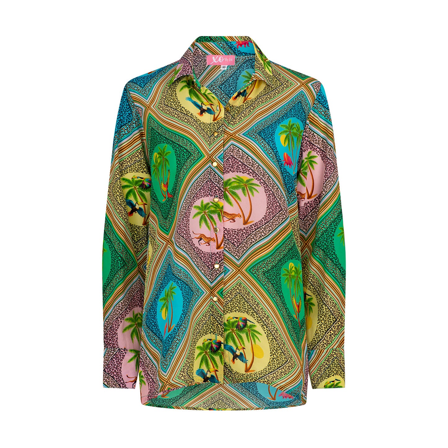 XO By Kali Safari Silk Shirt